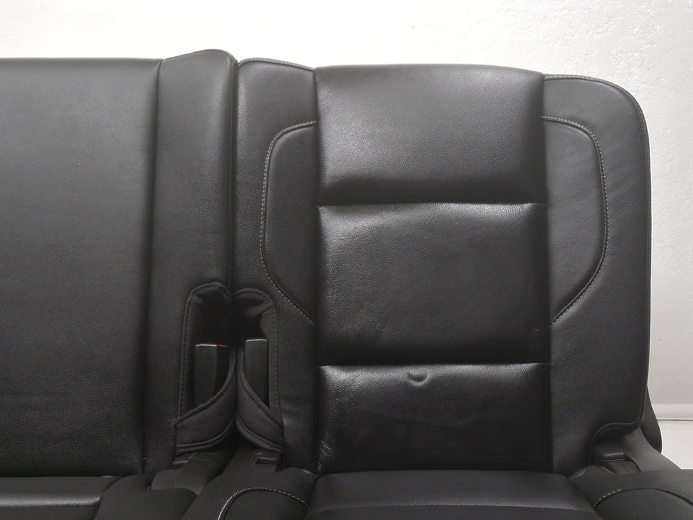 2015 - 2020 Chevy Tahoe GMC Yukon Rear Second Row Bench Seat, Black Leather #1813 | Picture # 13 | OEM Seats