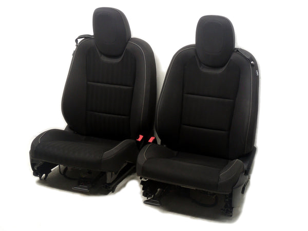 2010 - 2015 Chevy Camaro Seats, Front, Black Cloth, Manual #1812