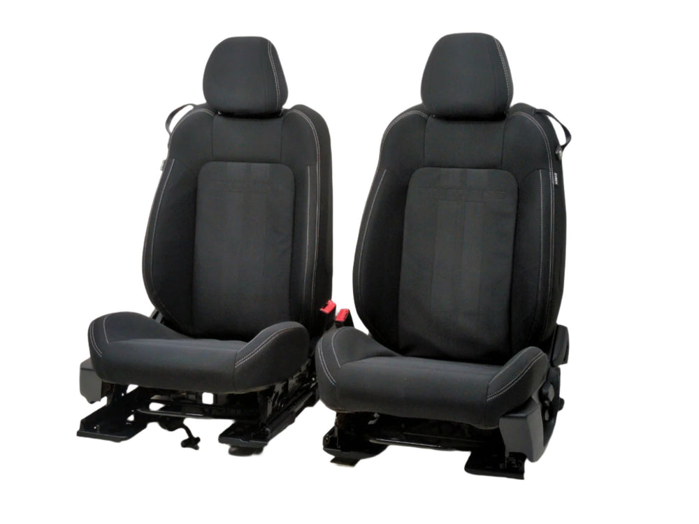 2015 - 2024 Ford Mustang Seats, Black Cloth, GT Manual, Coupe #1802 | Picture # 1 | OEM Seats