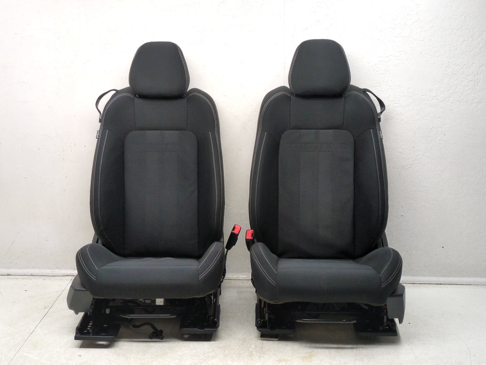 2015 - 2024 Ford Mustang Seats, Black Cloth, GT Manual, Coupe #1802 | Picture # 4 | OEM Seats