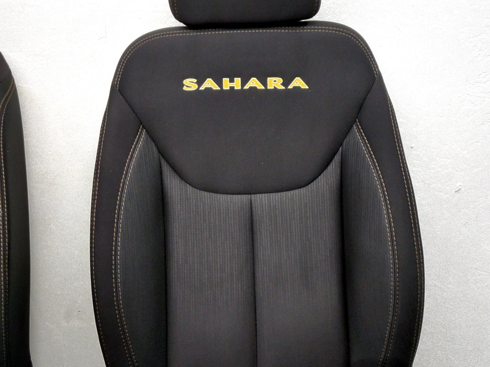 2007 - 2018 Jeep Wrangler Seats, Black Cloth Sahara Unlimited, 4 Door JK #1808 | Picture # 5 | OEM Seats