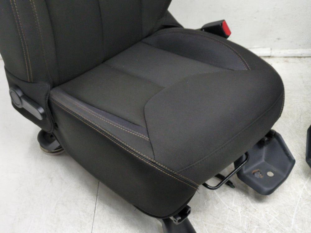 2007 - 2018 Jeep Wrangler Seats, Black Cloth Sahara Unlimited, 4 Door JK #1808 | Picture # 8 | OEM Seats