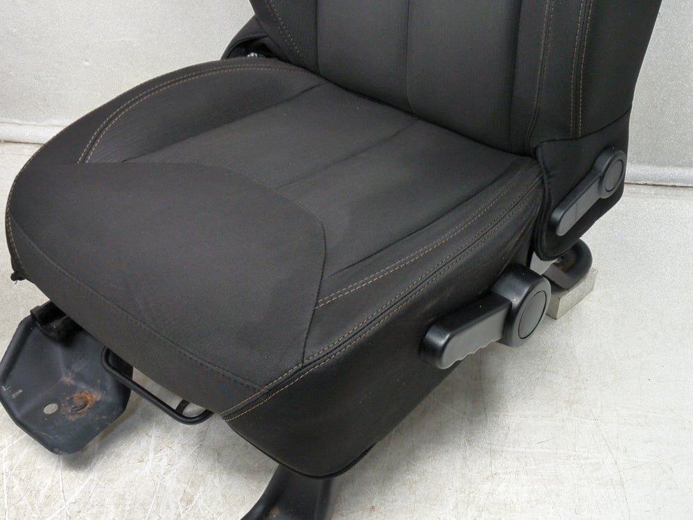 2007 - 2018 Jeep Wrangler Seats, Black Cloth Sahara Unlimited, 4 Door JK #1808 | Picture # 9 | OEM Seats