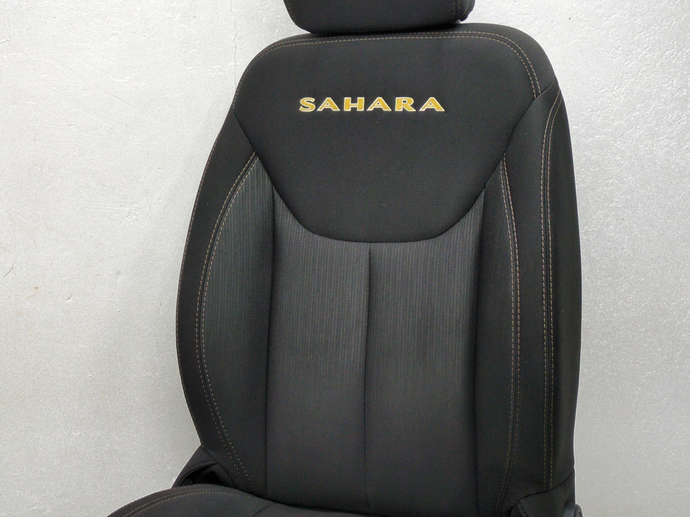 2007 - 2018 Jeep Wrangler Seats, Black Cloth Sahara Unlimited, 4 Door JK #1808 | Picture # 11 | OEM Seats