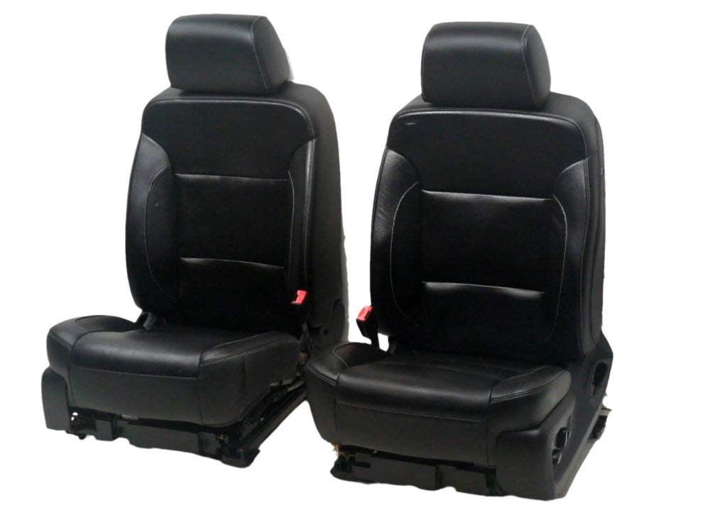 2015 - 2020 Chevy Tahoe Suburban Front Seats, Heated Black Leather LT #1805 | Picture # 1 | OEM Seats