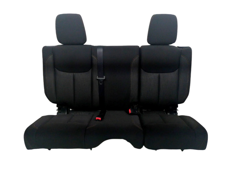 2007 - 2018 Jeep Wrangler JK Unlimited Rear Seat, Sahara Black Cloth #1803 | Picture # 1 | OEM Seats