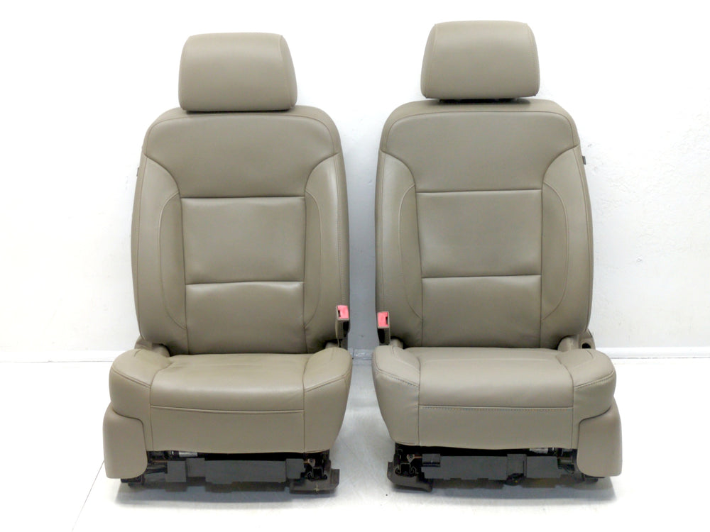 2014 - 2018 Chevy Silverado Sierra Seats, LTZ Tan Leather Heated Powered #1771 | Picture # 3 | OEM Seats