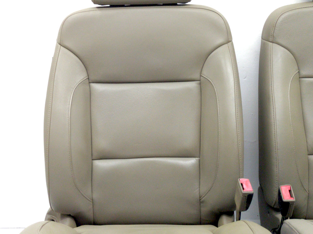 2014 - 2018 Chevy Silverado Sierra Seats, LTZ Tan Leather Heated Powered #1771 | Picture # 4 | OEM Seats