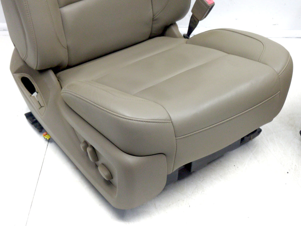 2014 - 2018 Chevy Silverado Sierra Seats, LTZ Tan Leather Heated Powered #1771 | Picture # 8 | OEM Seats