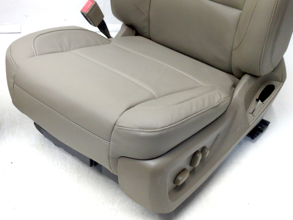 2014 - 2018 Chevy Silverado Sierra Seats, LTZ Tan Leather Heated Powered #1771 | Picture # 9 | OEM Seats