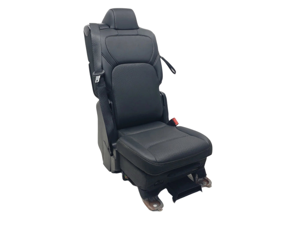 2019 - 2024 Dodge Ram Leather Jump Seat, Black Laramie, 1500 DT #1751 | Picture # 1 | OEM Seats