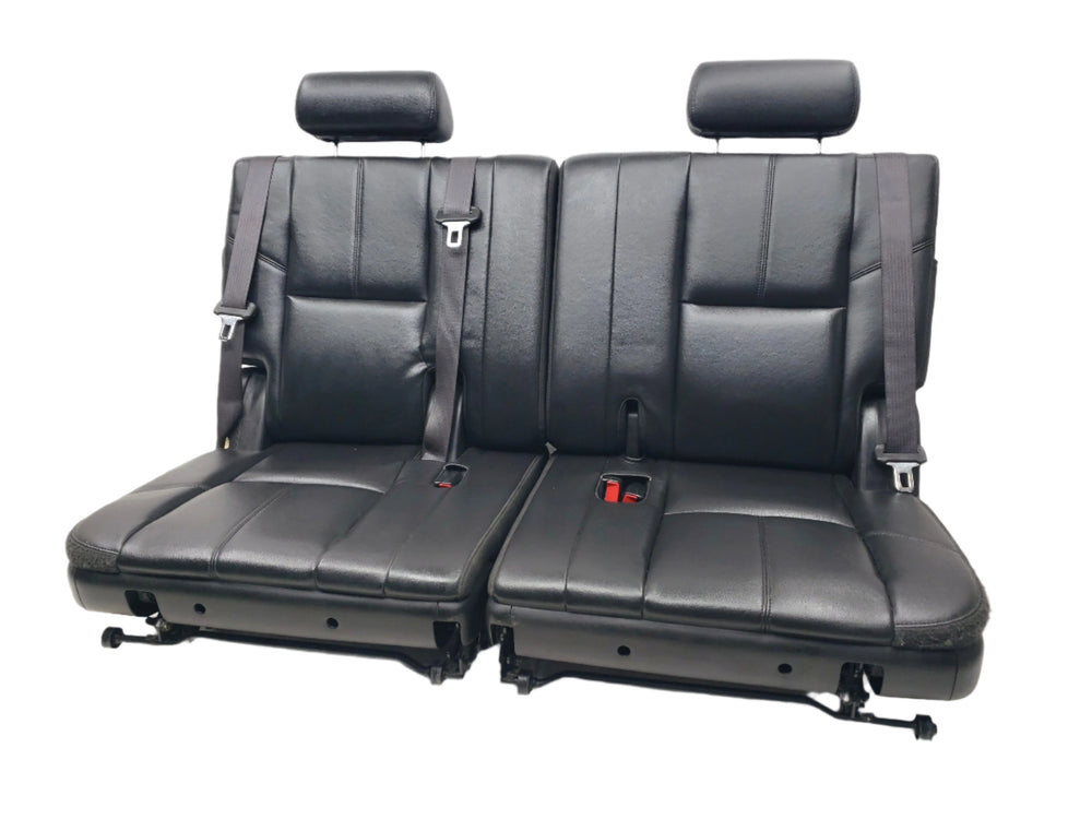 2007 - 2014 Chevy Tahoe GMC Yukon 3rd Row Seat, Black Leather #1752 | Picture # 1 | OEM Seats