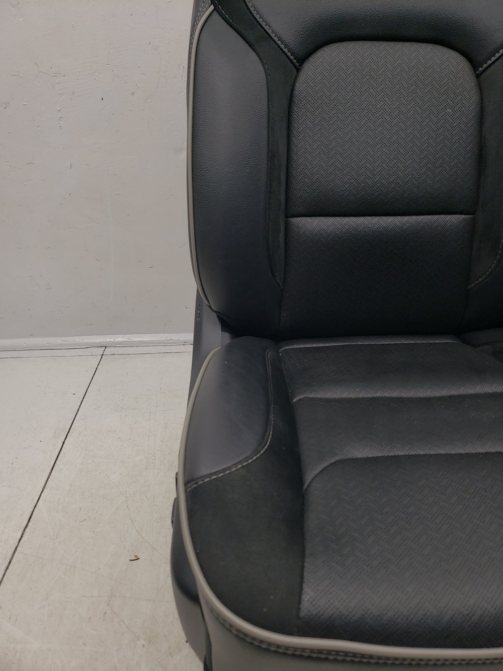 2019 - 2024 Dodge Ram Laramie Front Seats, Black Leather Suede, 1500 DT #1753 | Picture # 9 | OEM Seats