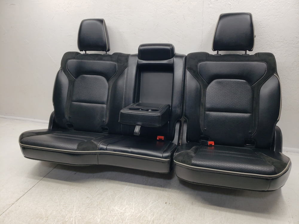 2019-2024 Dodge Ram Laramie Rear Seat, Black Leather, 1500 DT Crew #1754 | Picture # 5 | OEM Seats