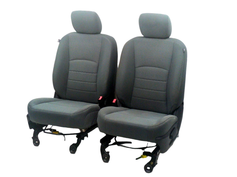 2009 - 2018 Dodge Ram Seats, Front, Gray Cloth Manual, 4th Gen #1795 | Picture # 1 | OEM Seats