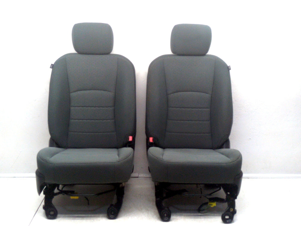 2009 - 2018 Dodge Ram Seats, Front, Gray Cloth Manual, 4th Gen #1795 | Picture # 3 | OEM Seats