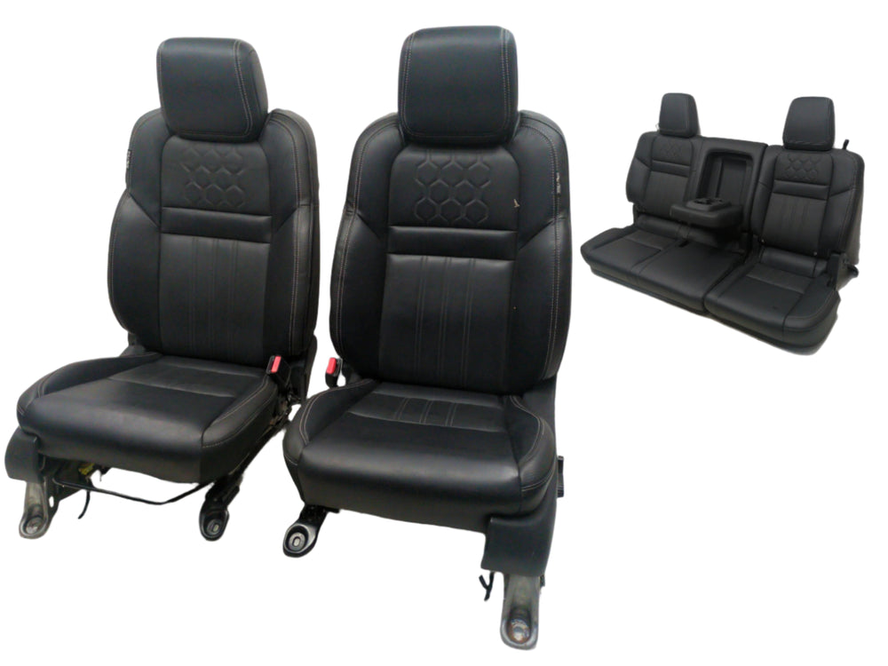 2022 - 2024 Nissan Frontier SV Seats, Black Leather, King Cab #1755 | Picture # 1 | OEM Seats