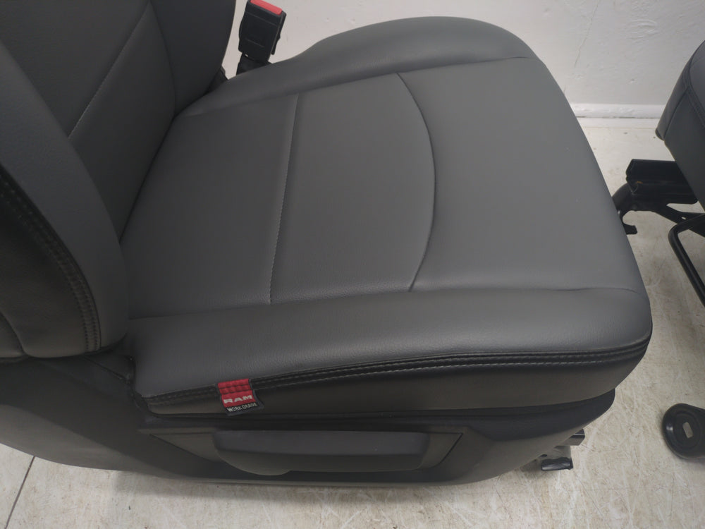 2019 - 2024 Dodge Ram Seats, HD / Classic, Gray Work Grade Vinyl, Manual, #1759 | Picture # 12 | OEM Seats