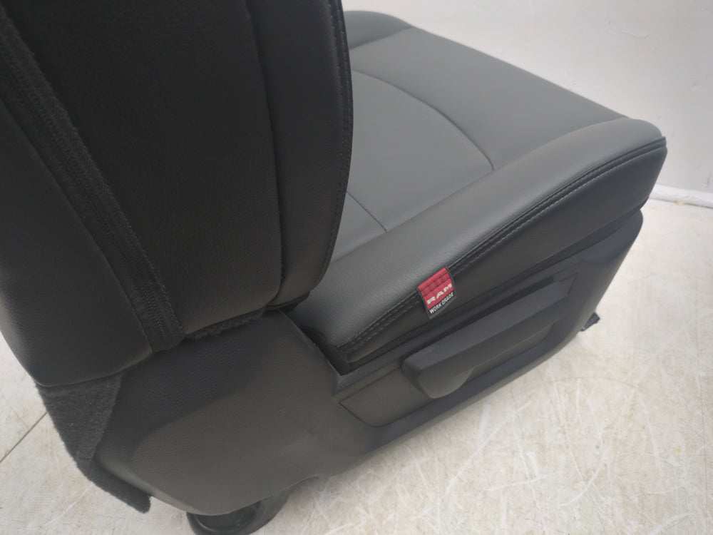 2019 - 2024 Dodge Ram Seats, HD / Classic, Gray Work Grade Vinyl, Manual, #1759 | Picture # 14 | OEM Seats