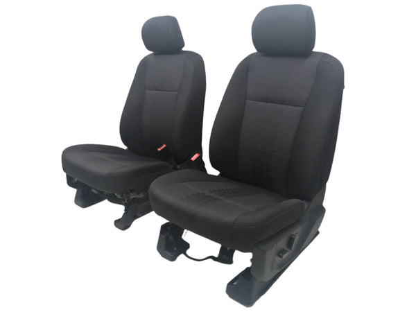 2015 - 2023 Ford F150 & Super Duty Seats, Black Cloth, XLT Powered #1760