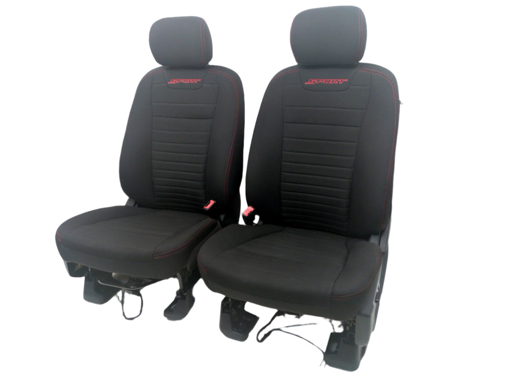 2015 - 2023 Ford F150 Seats, Black Cloth Sport Edition, Power #1763 | Picture # 1 | OEM Seats