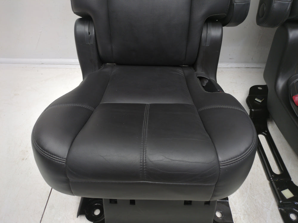 2007 - 2014 Chevy Tahoe GMC Yukon Rear Bucket Seats, Black Leather, #1775 | Picture # 6 | OEM Seats