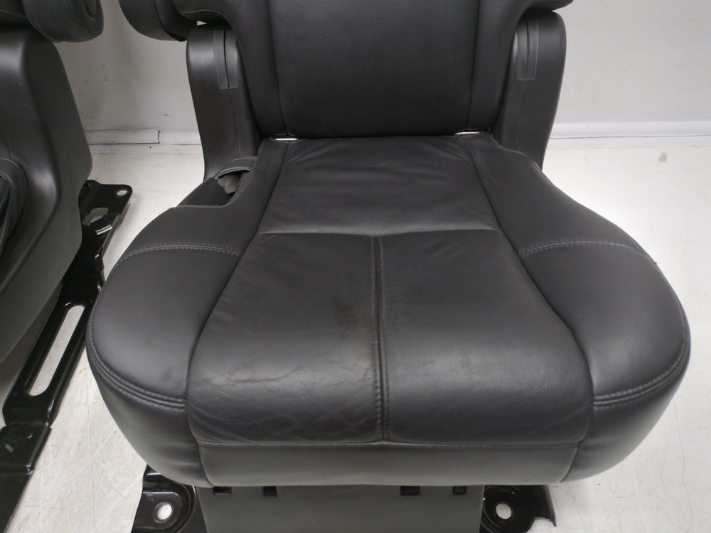 2007 - 2014 Chevy Tahoe GMC Yukon Rear Bucket Seats, Black Leather, #1775 | Picture # 7 | OEM Seats