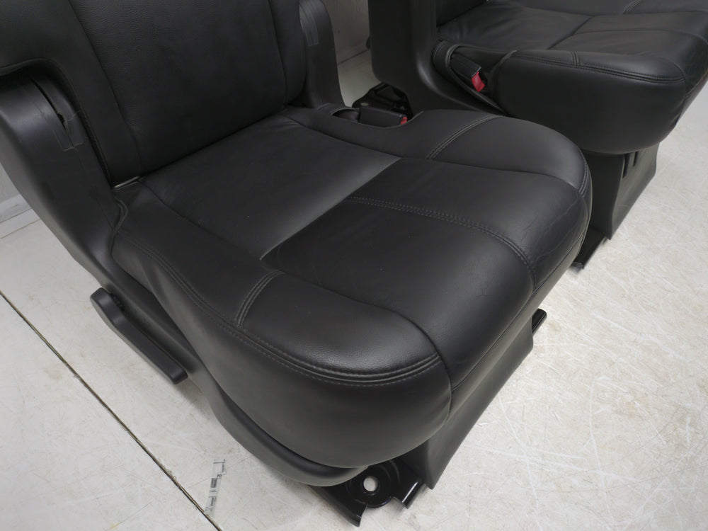 2007 - 2014 Chevy Tahoe GMC Yukon Rear Bucket Seats, Black Leather, #1775 | Picture # 8 | OEM Seats