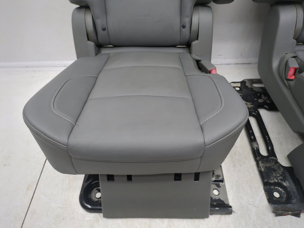 2015 - 2020 Chevy GMC Yukon XL Suburban 2nd Row Bucket Seats, Gray Leather #1761 | Picture # 6 | OEM Seats