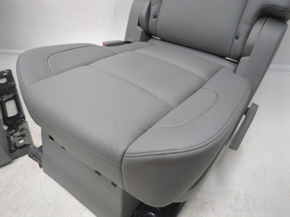 2015 - 2020 Chevy GMC Yukon XL Suburban 2nd Row Bucket Seats, Gray Leather #1761 | Picture # 9 | OEM Seats