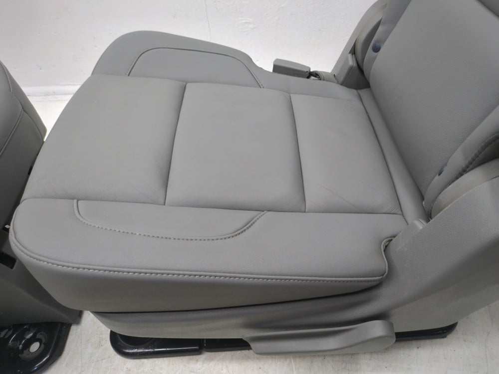 2015 - 2020 Chevy GMC Yukon XL Suburban 2nd Row Bucket Seats, Gray Leather #1761 | Picture # 11 | OEM Seats