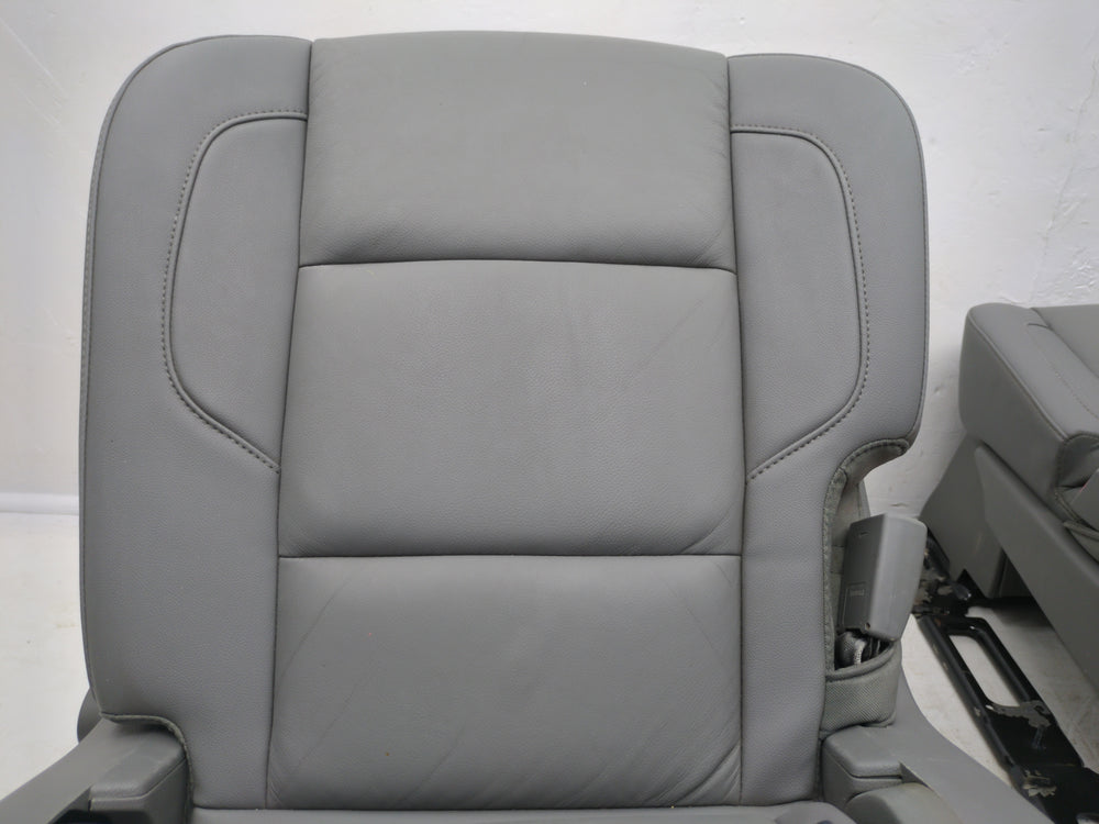 2015 - 2020 Chevy GMC Yukon XL Suburban 2nd Row Bucket Seats, Gray Leather #1761 | Picture # 13 | OEM Seats