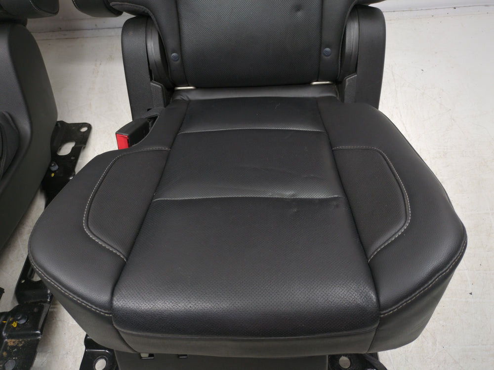 2015 - 2020 Chevy Tahoe GMC Yukon Second Row Bucket Seats, Black Leather #1794 | Picture # 6 | OEM Seats