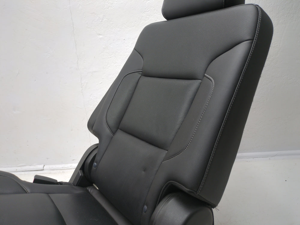 2015 - 2020 Chevy Tahoe GMC Yukon Second Row Bucket Seats, Black Leather #1794 | Picture # 10 | OEM Seats