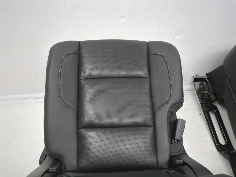 2015 - 2020 Chevy Tahoe GMC Yukon Second Row Bucket Seats, Black Leather #1794 | Picture # 11 | OEM Seats