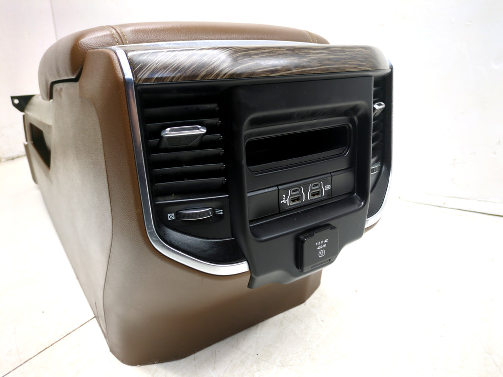 2019 - 2024 Dodge Ram Center Console, Laramie Mountain Brown 1500 DT #1765 | Picture # 13 | OEM Seats