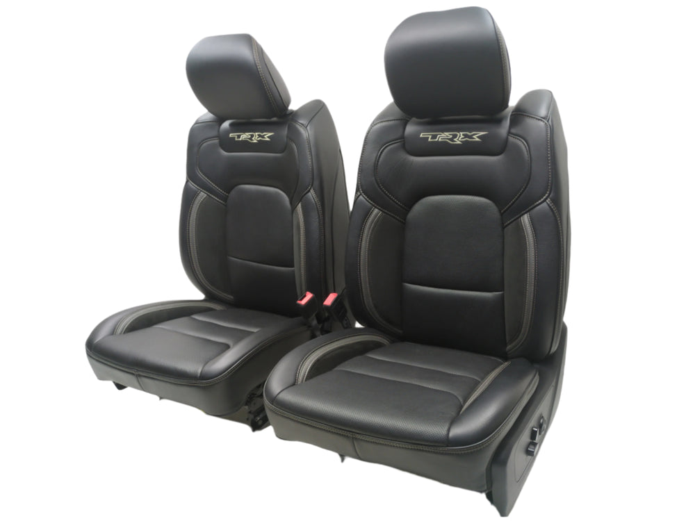 2019 - 2024 Dodge Ram TRX Seats, Black & Gray, Leather Suede, 1500 DT #1793 | Picture # 1 | OEM Seats