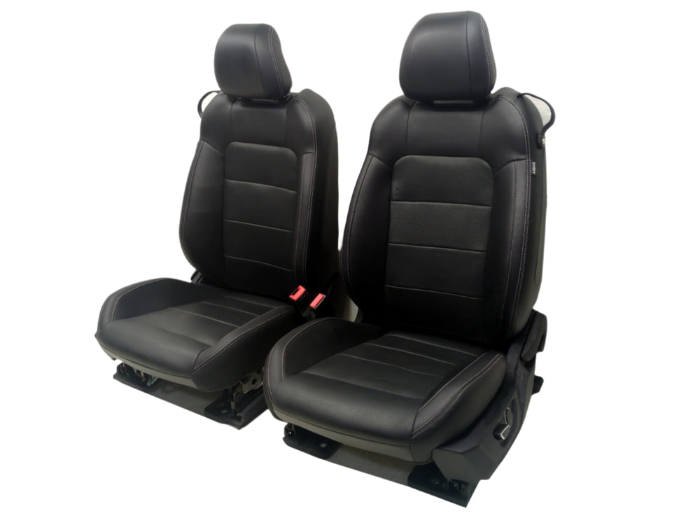 2015 - 2024 Ford Mustang Seats, Black Leather, Powered, Coupe #1766 | Picture # 1 | OEM Seats