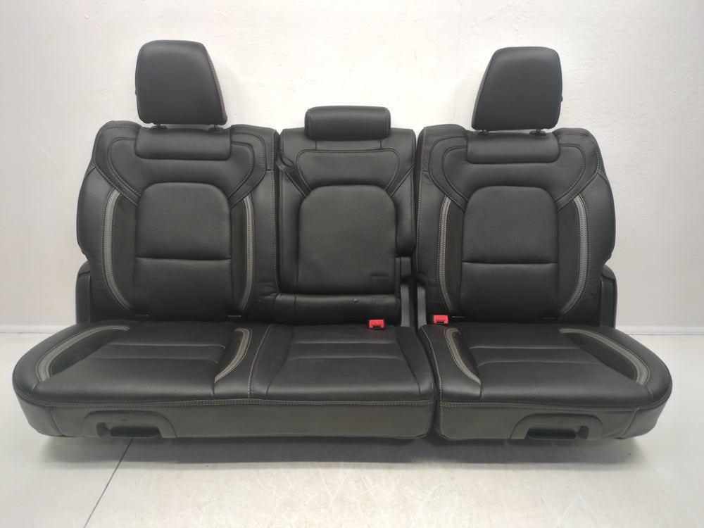 2019 - 2024 Dodge Ram TRX Rear Seats, Black & Gray, Leather Suede, 1500 DT #1796 | Picture # 3 | OEM Seats