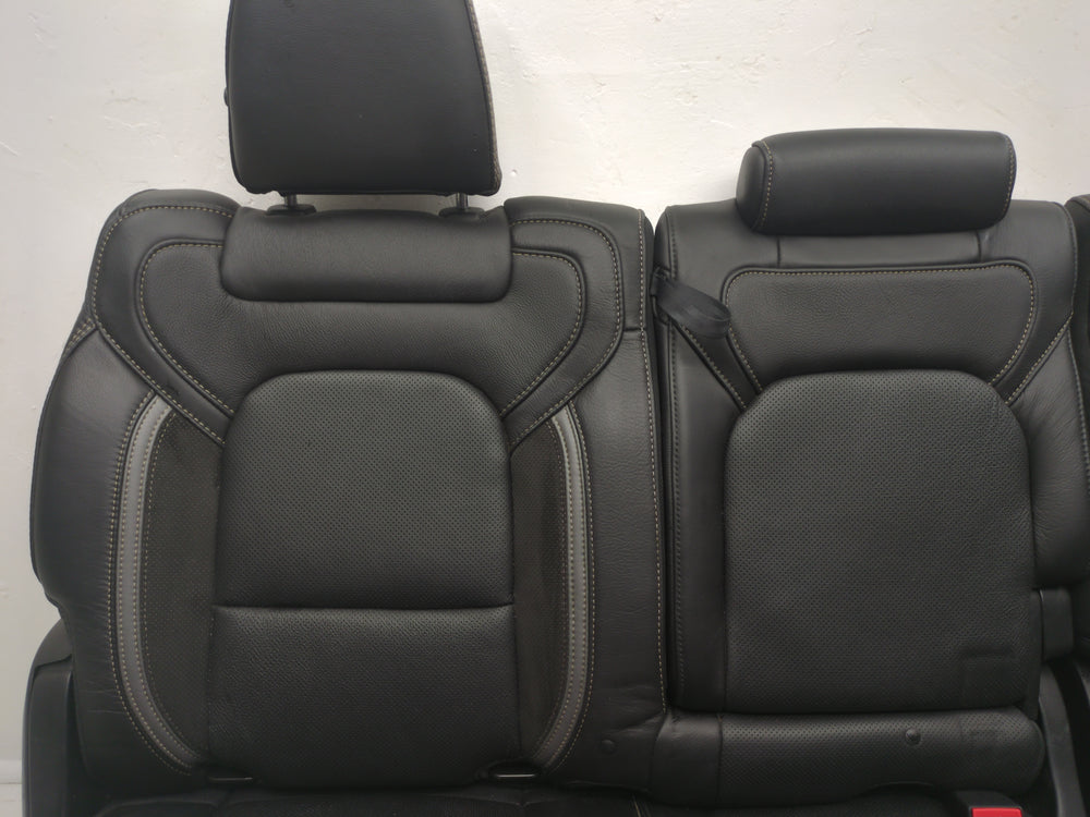 2019 - 2024 Dodge Ram TRX Rear Seats, Black & Gray, Leather Suede, 1500 DT #1796 | Picture # 4 | OEM Seats