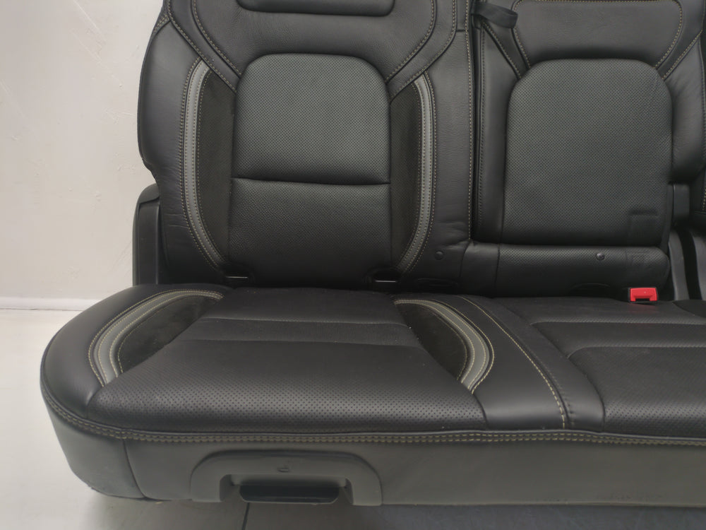 2019 - 2024 Dodge Ram TRX Rear Seats, Black & Gray, Leather Suede, 1500 DT #1796 | Picture # 8 | OEM Seats