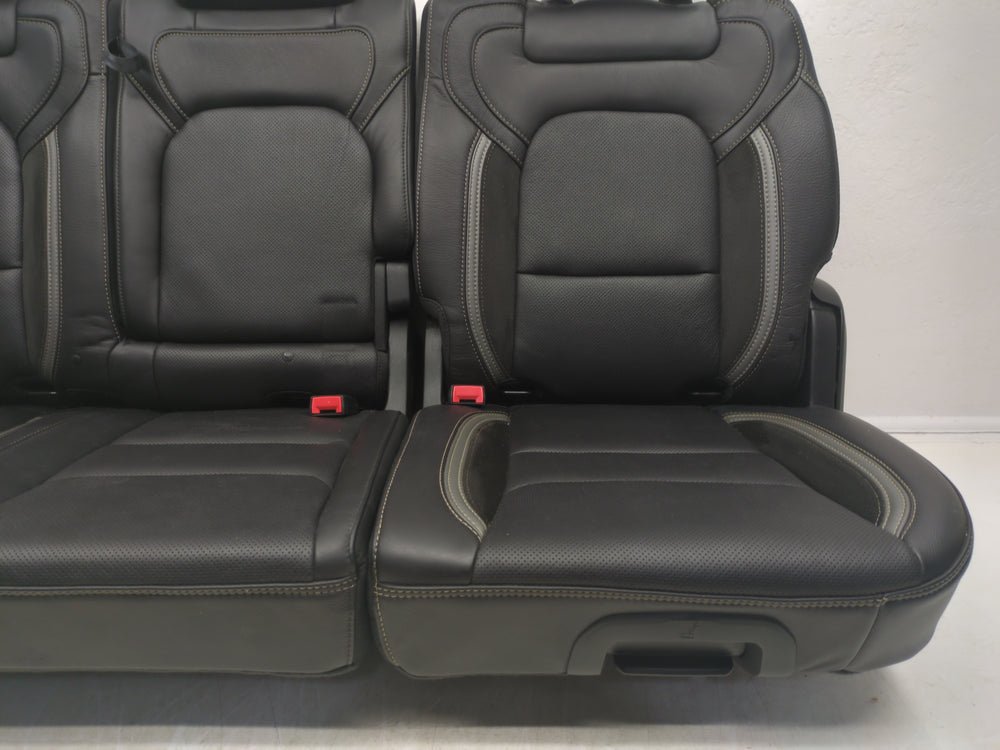 2019 - 2024 Dodge Ram TRX Rear Seats, Black & Gray, Leather Suede, 1500 DT #1796 | Picture # 9 | OEM Seats