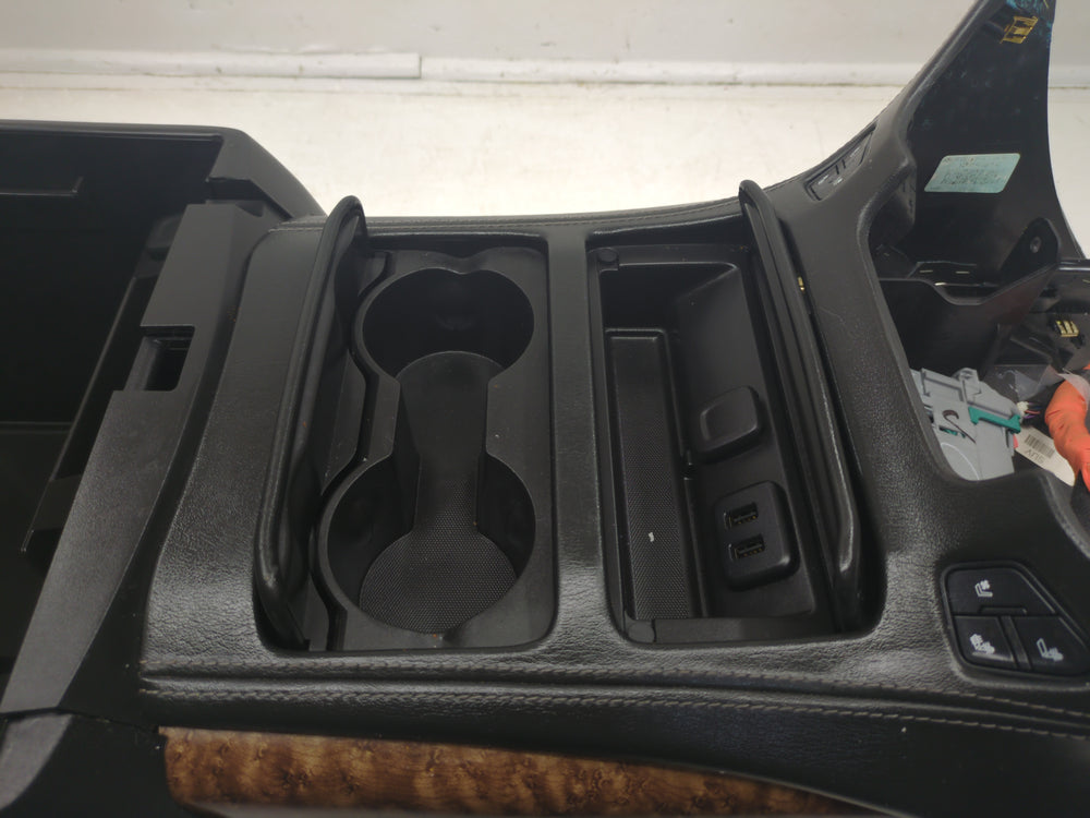 2015 - 2020 Chevy Tahoe Suburban Center Console, Black LTZ Trim #1768 | Picture # 8 | OEM Seats