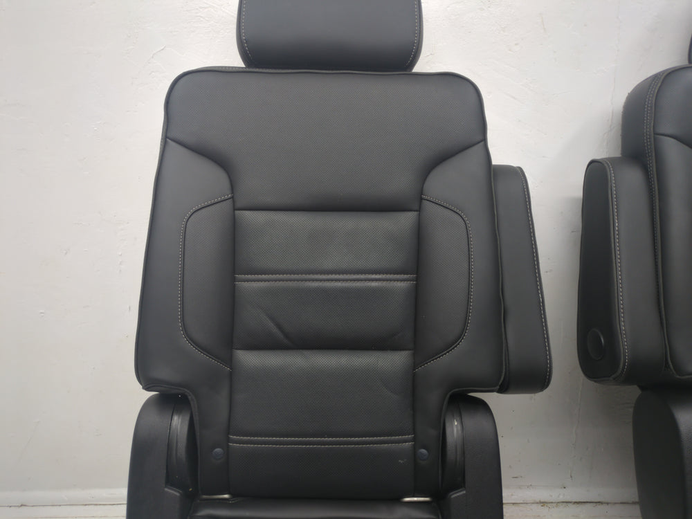 2015 - 2020 GMC Yukon Denali Second Row Bucket Seats, Black Leather #1792 | Picture # 20 | OEM Seats