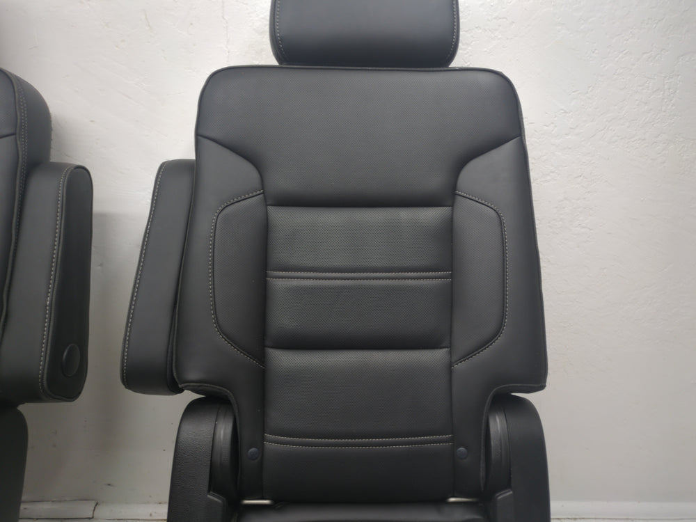 2015 - 2020 GMC Yukon Denali Second Row Bucket Seats, Black Leather #1792 | Picture # 21 | OEM Seats