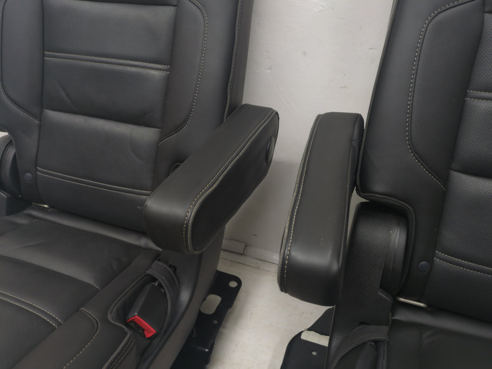 2015 - 2020 GMC Yukon Denali Second Row Bucket Seats, Black Leather #1792 | Picture # 4 | OEM Seats