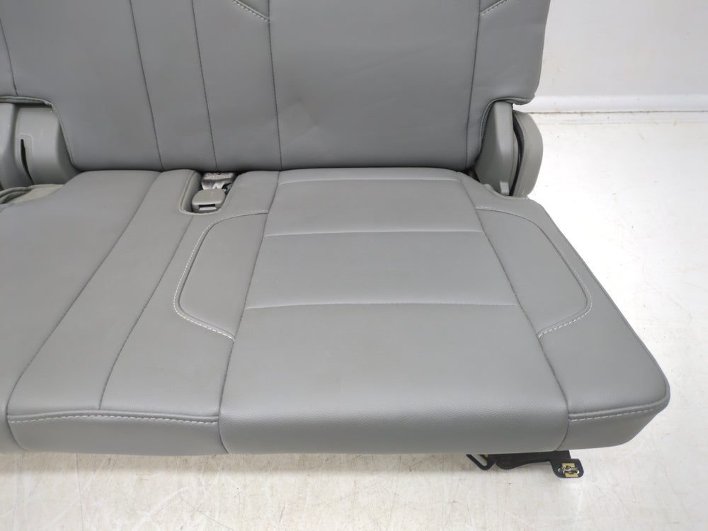 2015 - 2020 Chevy Tahoe Suburban 3rd Row Seat Gray Leather Manual Folding #1791 | Picture # 7 | OEM Seats