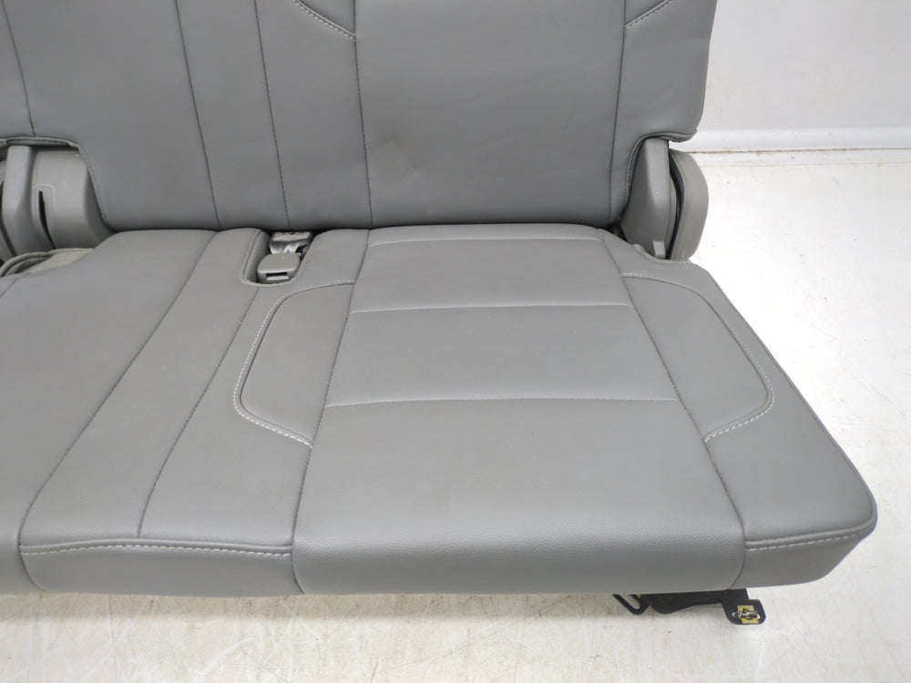 2015 - 2020 Chevy Tahoe Suburban 3rd Row Seat Gray Leather Manual Folding #1791 | Picture # 8 | OEM Seats