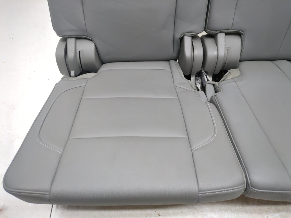 2015 - 2020 Chevy Tahoe Suburban 3rd Row Seat Gray Leather Manual Folding #1791 | Picture # 9 | OEM Seats