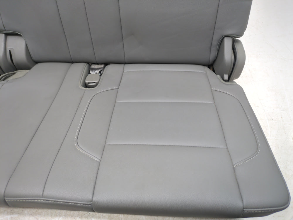 2015 - 2020 Chevy Tahoe Suburban 3rd Row Seat Gray Leather Manual Folding #1791 | Picture # 10 | OEM Seats